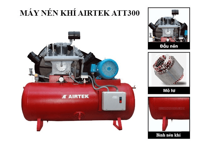 Máy nén khí Airtek ATT300 nhập khẩu từ Ấn Độ